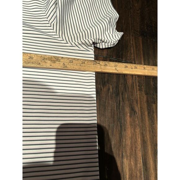 Greyson Mens XL Pink Green Striped Button Polo Shirt Performance Stretch Golf - Picture 7 of 8